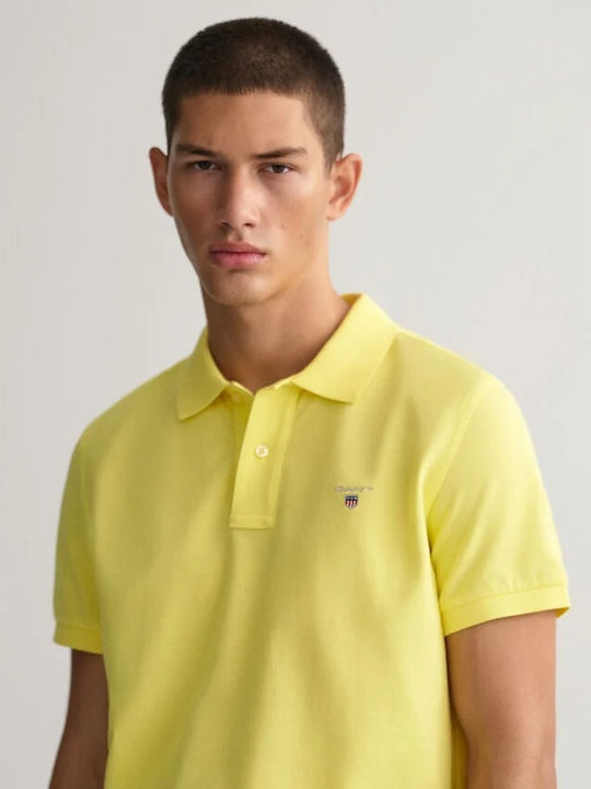 Polo Kurzarmbluse Clear Yellow