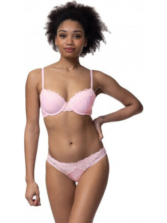 Karly Bra with Light Padding Underwire Pink/Blue