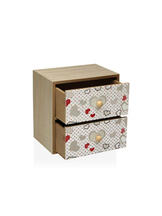 Versa Jewellery Box with Drawer 16x12x16cm