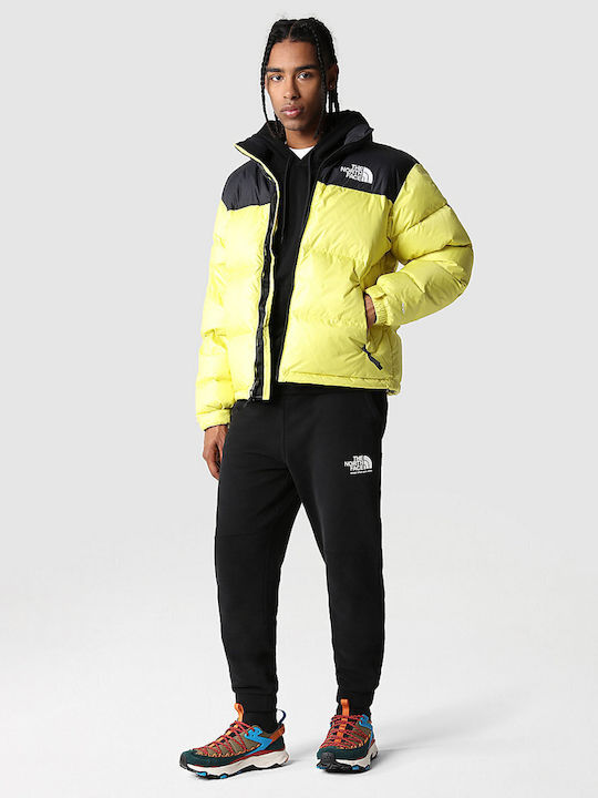 1996 Retro Nuptse Χειμωνιάτικο Μπουφάν Puffer Κίτρινο