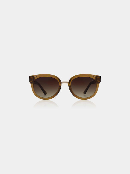 A.Kjaerbede Jolie Women's Sunglasses with Brown Frame and Brown Gradient Lenses KL2312-006