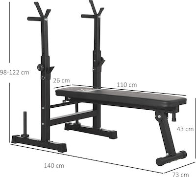 HomCom Adjustable Workout Bench with Stands