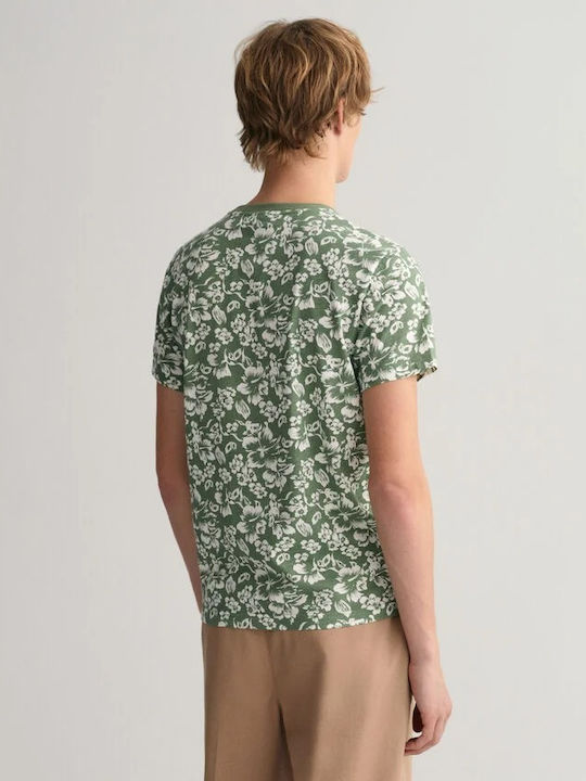 Gant Ανδρικό T-shirt Πολύχρωμο Floral