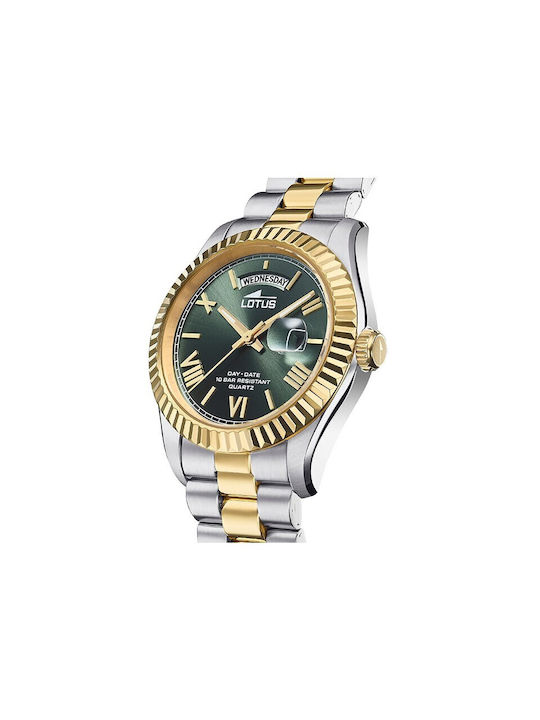 Lotus Watches Ρολόι Μπαταρίας με Μεταλλικό Μπρασελέ