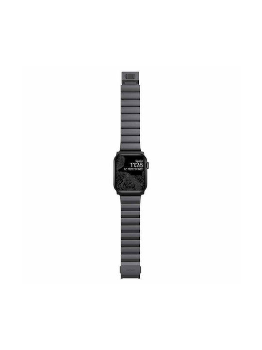 Nomad Aluminum Λουράκι Ανοξείδωτο Ατσάλι Space Grey (Apple Watch 42/44/45mm)