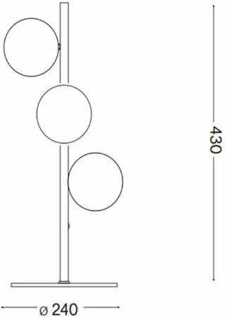 Ideal Lux Perlage Lustră Decorativă cu Soclu pentru Bec G9 Negru