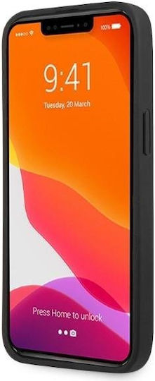 AMG Leather Curved Lines Back Cover Δερμάτινο Black (iPhone 13 Pro)
