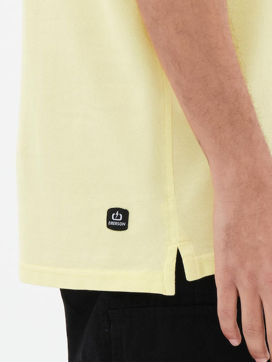 231.EM35.69GD Polo Short Sleeve Blouse Lime Yellow
