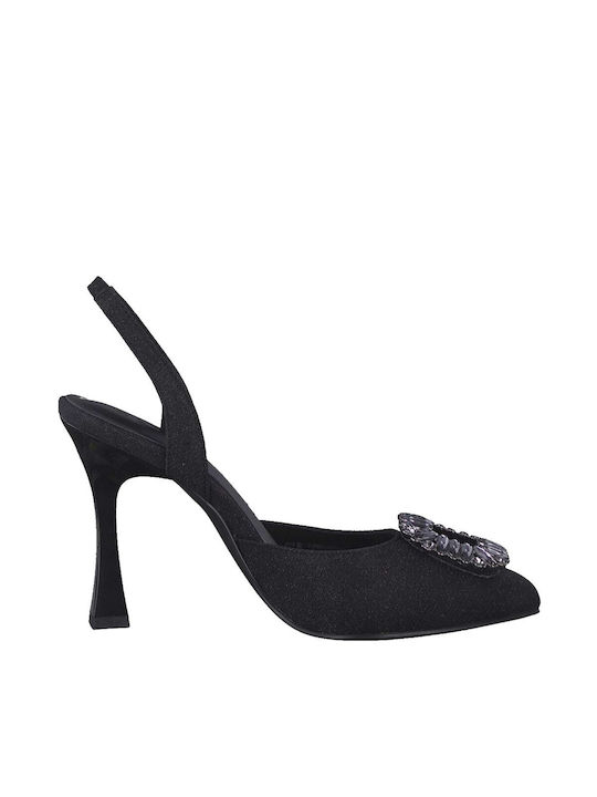 Marco Tozzi Pointed Toe Black High Heels