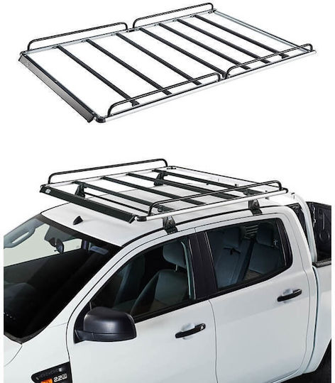 Cruz Σχάρα Οροφής Αυτοκινήτου Αλουμινίου 130x120cm Universal (Σετ χωρίς πόδια)
