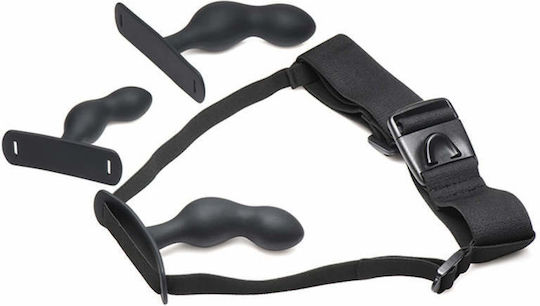 XR Master Series P-Spot Plugger Trainer Πρωκτικές Σφήνες Σετ Μαύρες