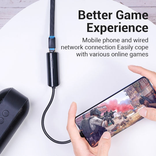 Vention CFABB Αντάπτορας Δικτύου USB-C με Ενσύρματη Σύνδεση Ethernet