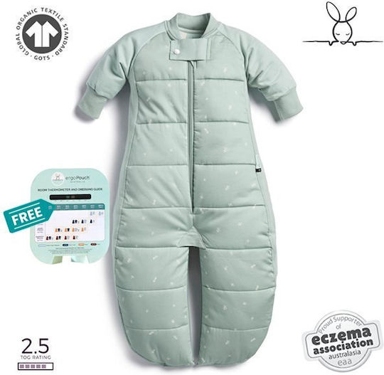 Ergo Pouch Winter Baby Sleeping Bag with Feet 2.5 Tog Sage