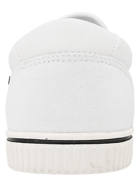 Ceni Stoff Herren Slip-Ons Weiß