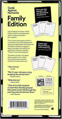 Cards Against Humanity Board Game Family Edition for 4+ Players 8+ Years (EN)