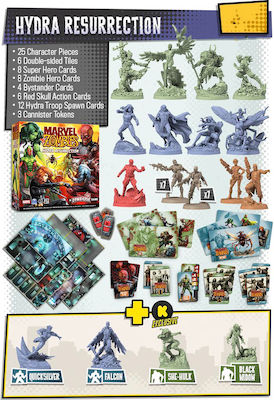 Cool Mini Or Not Game Expansion Marvel Zombies: A Zombicide Game – Hydra Resurrection for 1-6 Players 14+ Years (EN)