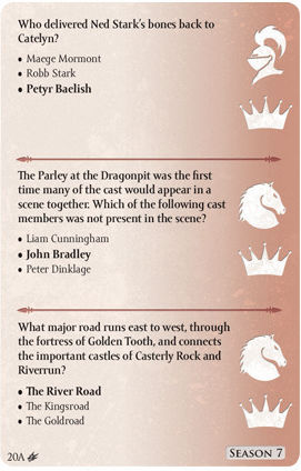Extensie de Joc Game of Thrones: The Trivia Game HBO Seasons 5-8 pentru 2-4 Jucători 18+ Ani (EN) Fantasy Flight