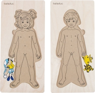 Lemnos Puzzle pentru Copii cu Îmbinări Anika & Denis 26buc Beleduc