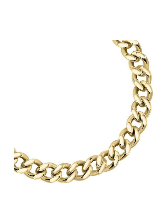 Sector Chain Hand made of Steel Gold-plated