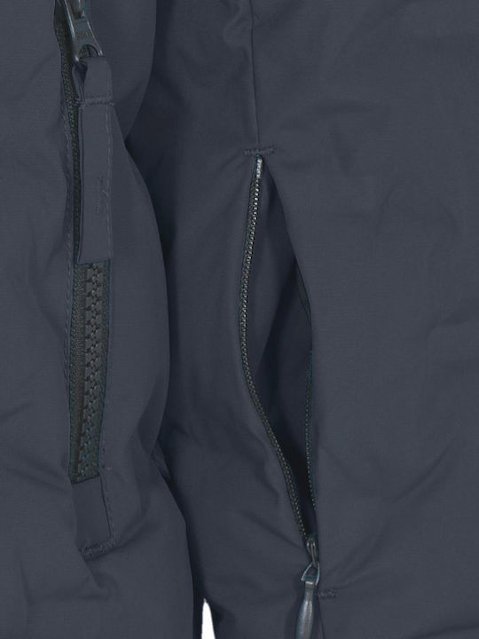 Down Kids Sports Jacket Short Hooded Grey