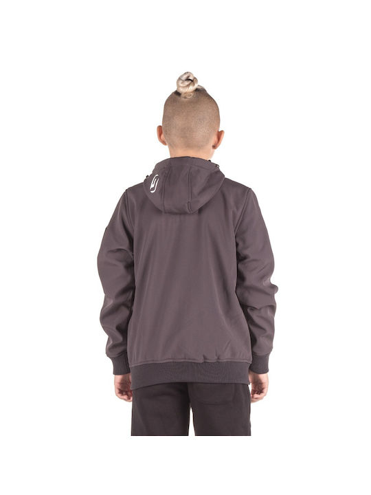 District75 Kids Casual Jacket short Hooded Gray