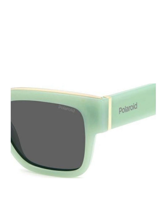 Polaroid Unisex Γυαλιά Ηλίου με Πράσινο Κοκκάλινο Σκελετό και Γκρι Polarized Φακό PLD6198/S/X 1EDM9