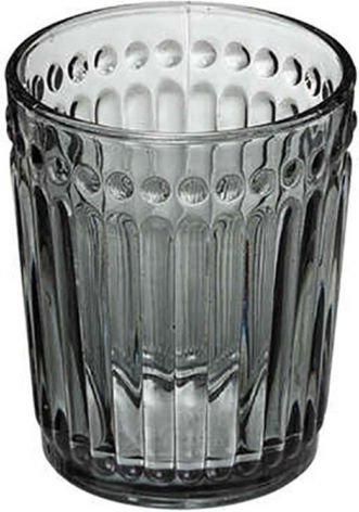 Atmosphera Mona Water Glass made of Glass Black 300ml