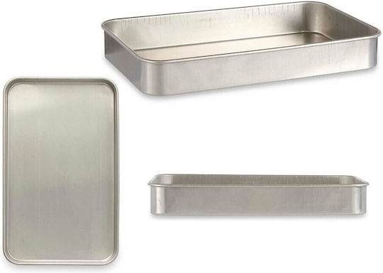 BigBuy Aluminum Baking Pan 27x45cm