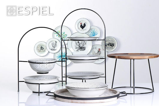 Espiel Μεταλλική Εταζέρα 3 Ορόφων Μαύρη