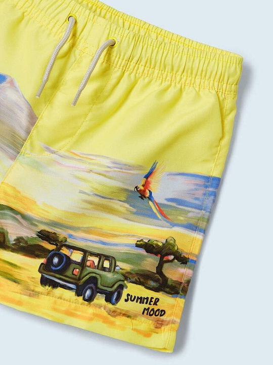Mayoral Safari Kids Swimwear Swim Shorts Yellow