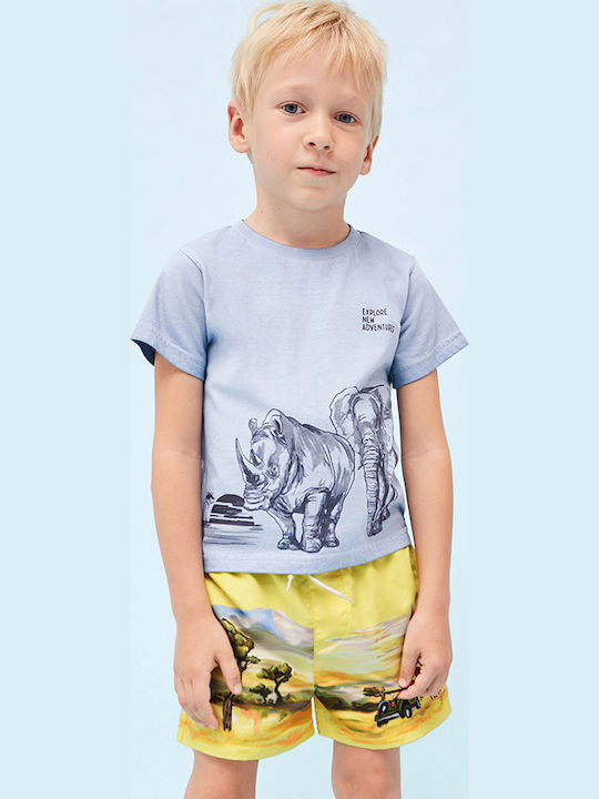 Mayoral Safari Kids Swimwear Swim Shorts Yellow