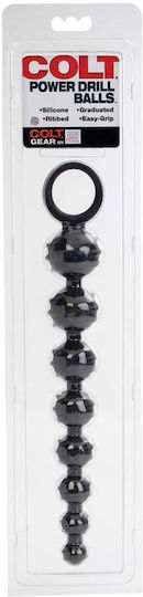 Colt Power Drill Balls Πρωκτικές Μπίλιες Μαύρες 27.5cm