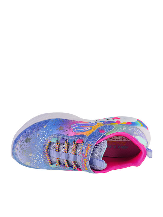 Παιδικά Sneakers με Σκρατς & Φωτάκια Μωβ
