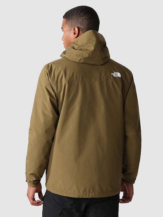 The North Face Carto Triclimate 3 în 1 Geacă pentru bărbați de iarnă Impermeabil și rezistent la vânt Olive militar