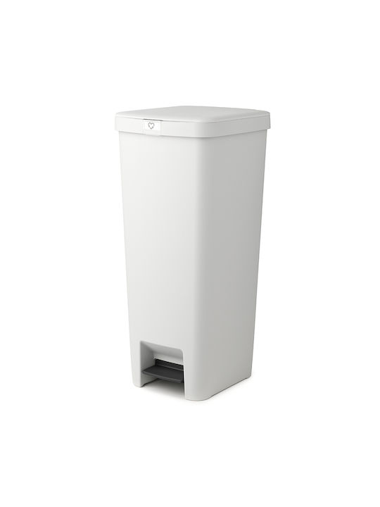 Brabantia StepUp Plastic Pedal Waste Bin 40lt Light Grey