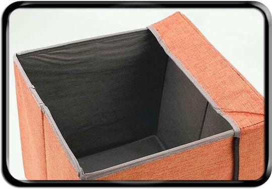 Stool For Living Room With Storage Space Multicolour 29x29x32cm