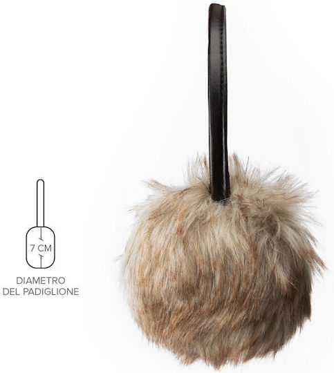 SBS Winter Fur Cu fir Over Ear Căști Maro
