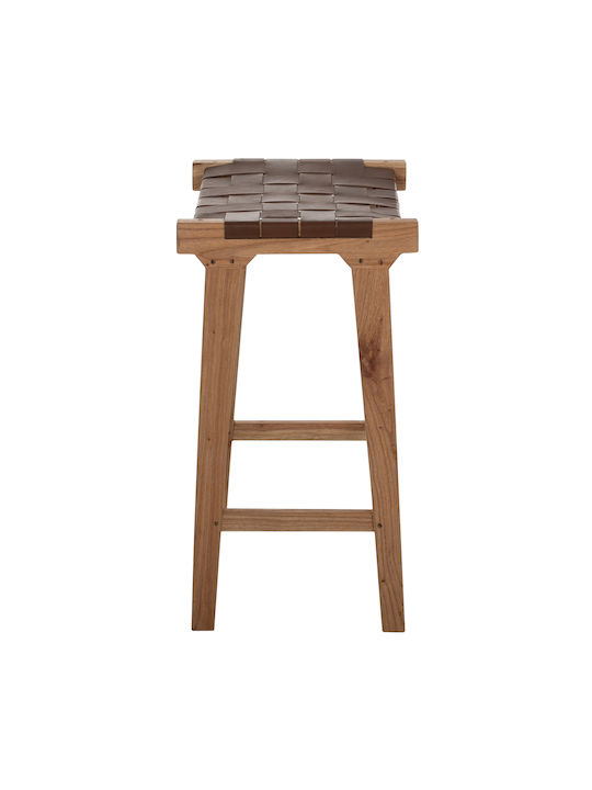 Stool Bar Wooden Natural 40x35x65cm