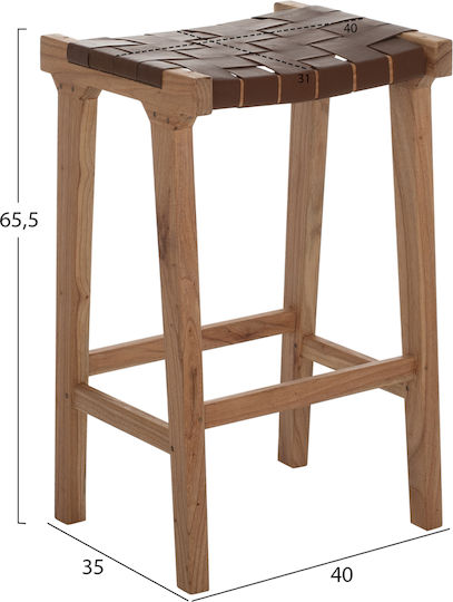 Табуретка Бар Дърво Кафяв 40x35x65бр