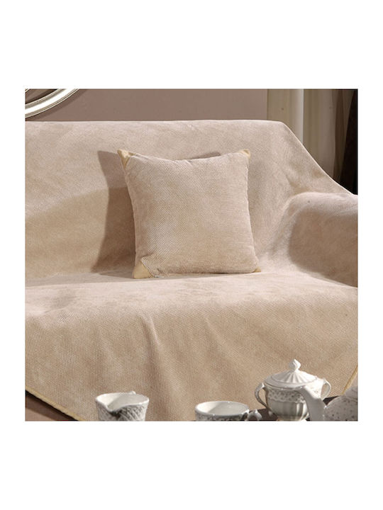 Beauty Home Art 8116 Chic Ριχτάρι Τριθέσιου Καναπέ 180x300εκ. Μπεζ 8116ΤΡΙ