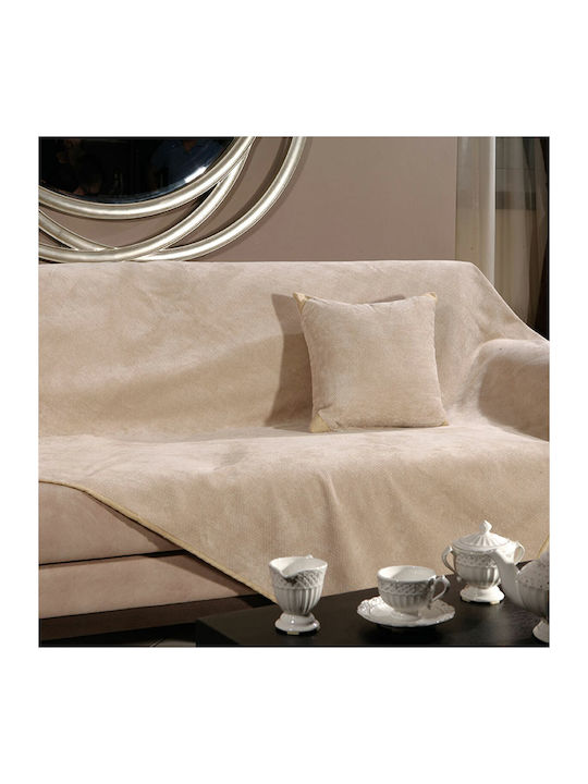 Beauty Home Art 8116 Chic Ριχτάρι Πολυθρόνας 170x180εκ. Μπεζ