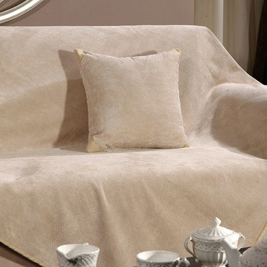 Beauty Home Art 8116 Chic Armchair Throw 170x180cm Beige 8116MON