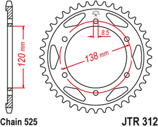 JT Sprockets Hinteres Ritzel 40 Zähne für Honda RVF (Rücksende- und Versandgebühren) / VFR