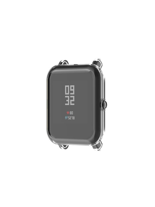 Silicone Case with Glass in Transparent color for Fitbit Charge 5