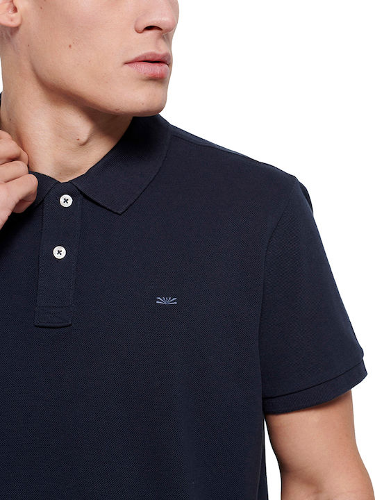 FBM007-00111 Polo Short Sleeve Blouse Navy Blue