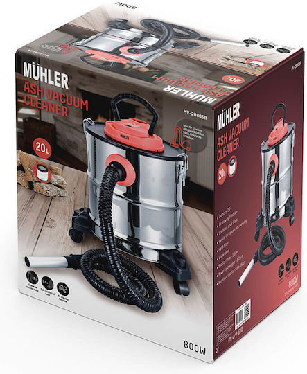 Muhler Aspirator pentru cenușă 800W cu recipient 20lt