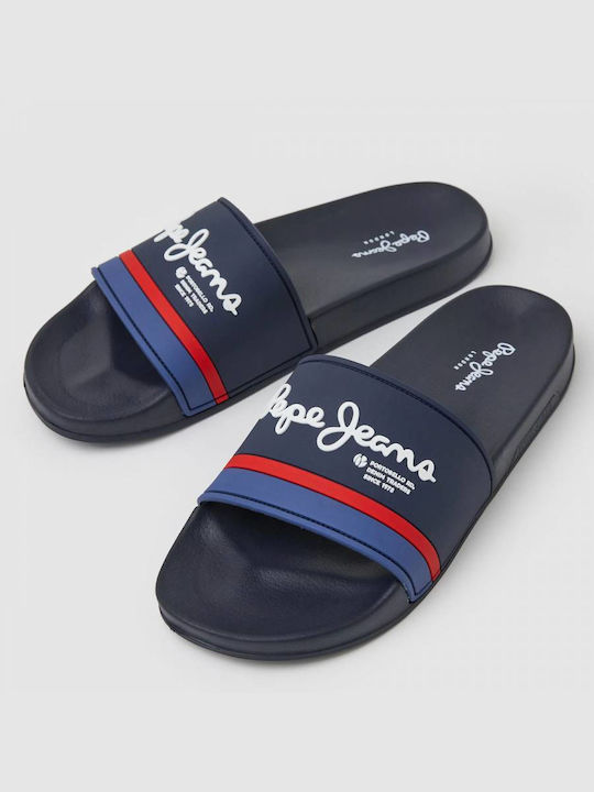 Pepe Jeans Ανδρικά Flip Flops Navy Blue