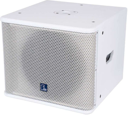 GloboStar ES112SA Самоусилващ Стенен Високоговорител 600W Брой 44.5x44.5x37.5см Бял