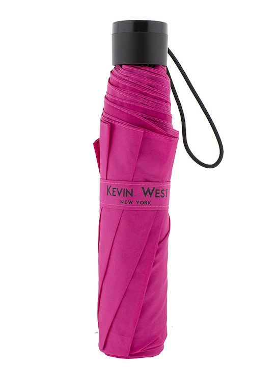 Kevin West Umbrelă de ploaie Compact Fuchsia