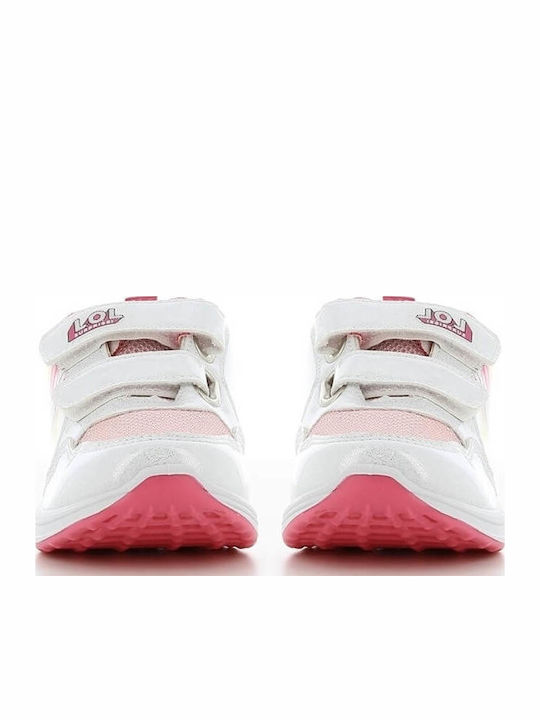 Kinder Sneakers mit Klettverschluss & Lichtern Weiß